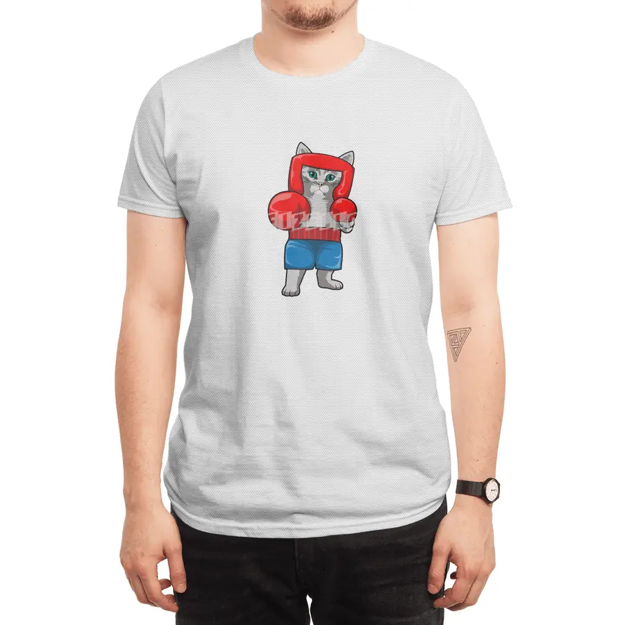 Cat at Boxing with Boxing gloves Spor T-Shirt