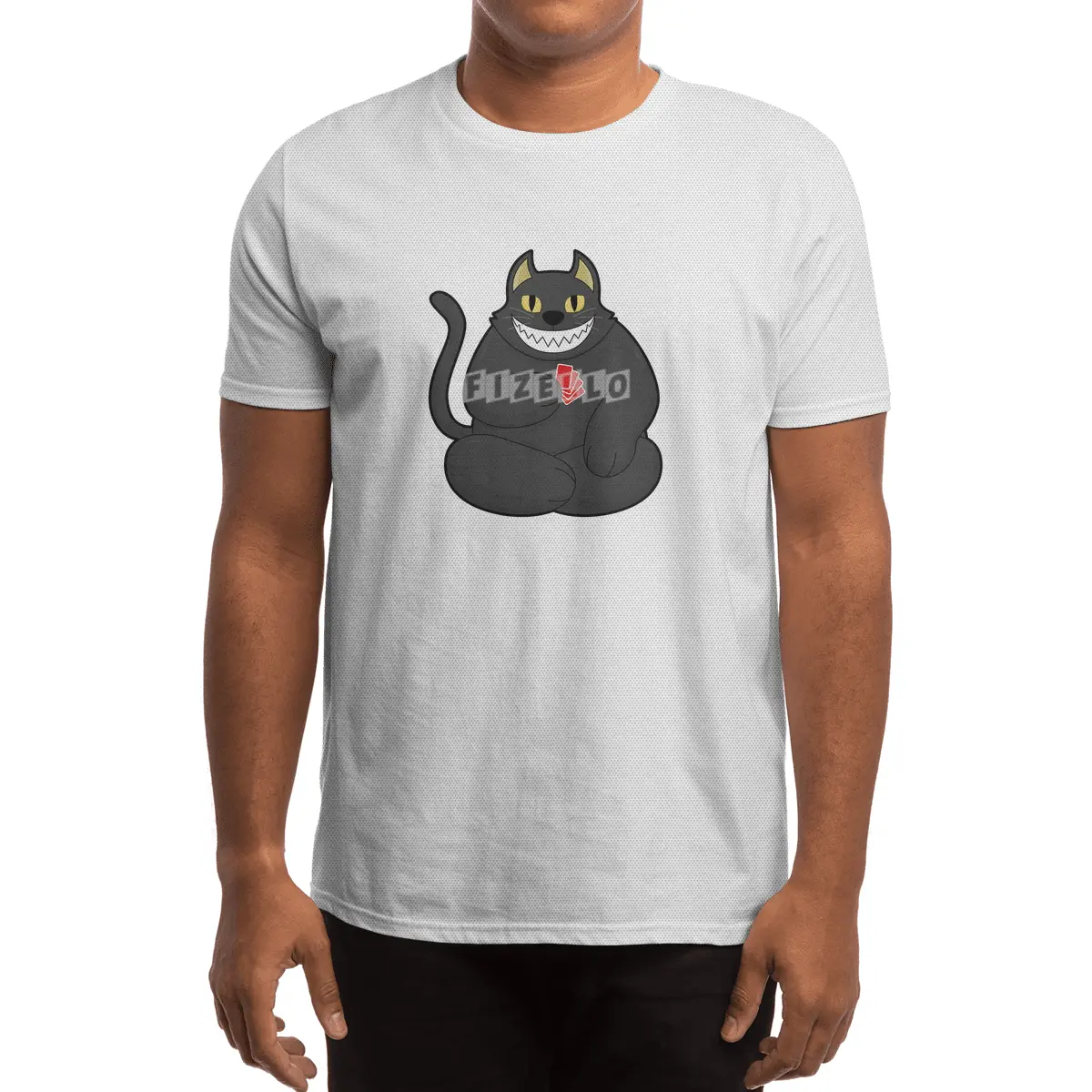 Cat at Poker with Poker cards Spor T-Shirt