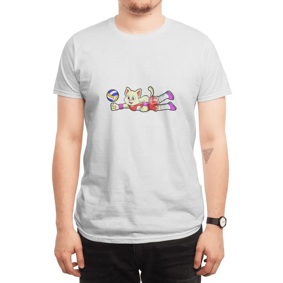 Cat at Sports with Volleyball Spor T-Shirt