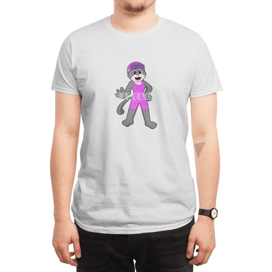 Cat at Swimming with Swimsuit Spor T-Shirt