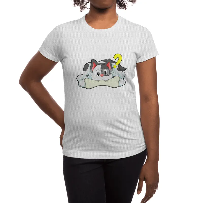 Cat with Bone Spor T-Shirt