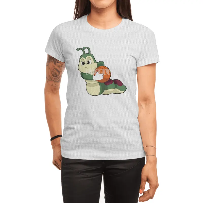 Caterpillar as Basketball player with Basketball Spor T-Shirt
