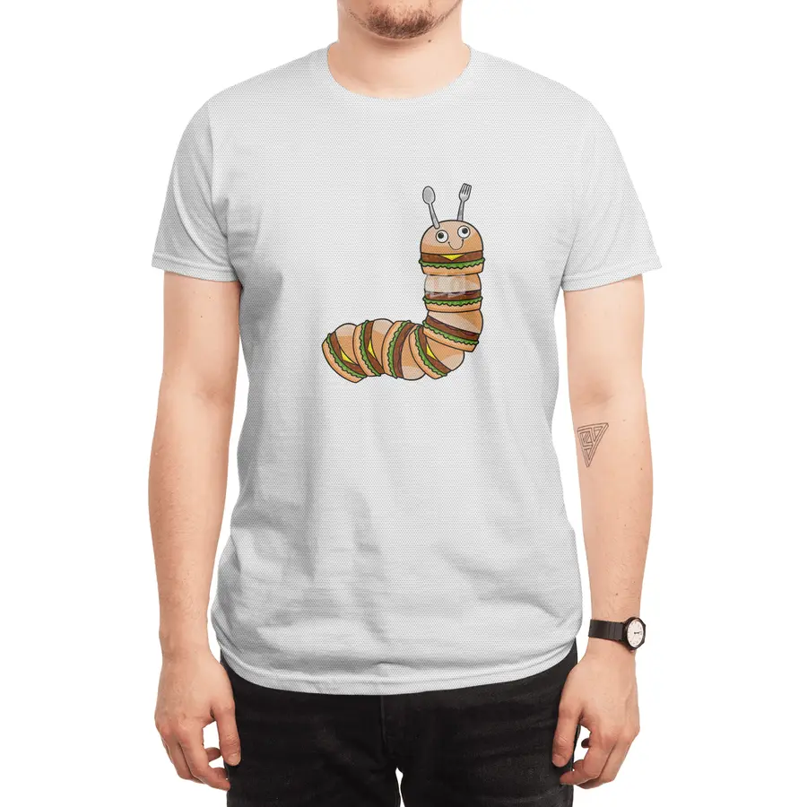 Caterpillar as Cheeseburger with Beef & Salad Spor T-Shirt