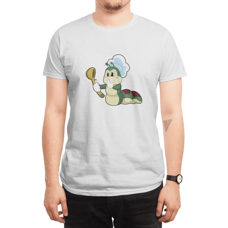 Caterpillar as Chef with Wooden spoon Spor T-Shirt