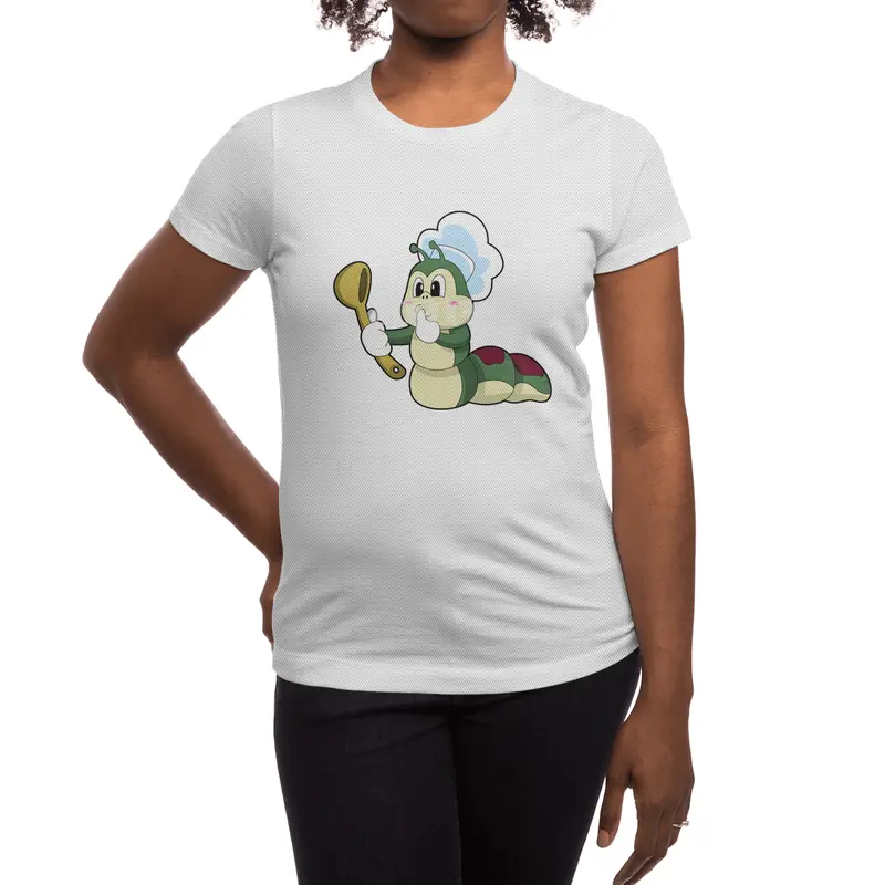 Caterpillar as Chef with Wooden spoon Spor T-Shirt