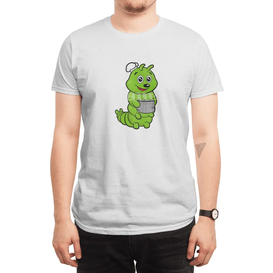 Caterpillar as Cook with Cooking pot Spor T-Shirt