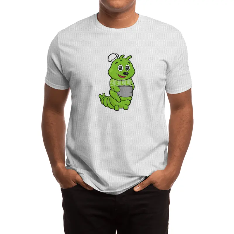 Caterpillar as Cook with Cooking pot Spor T-Shirt