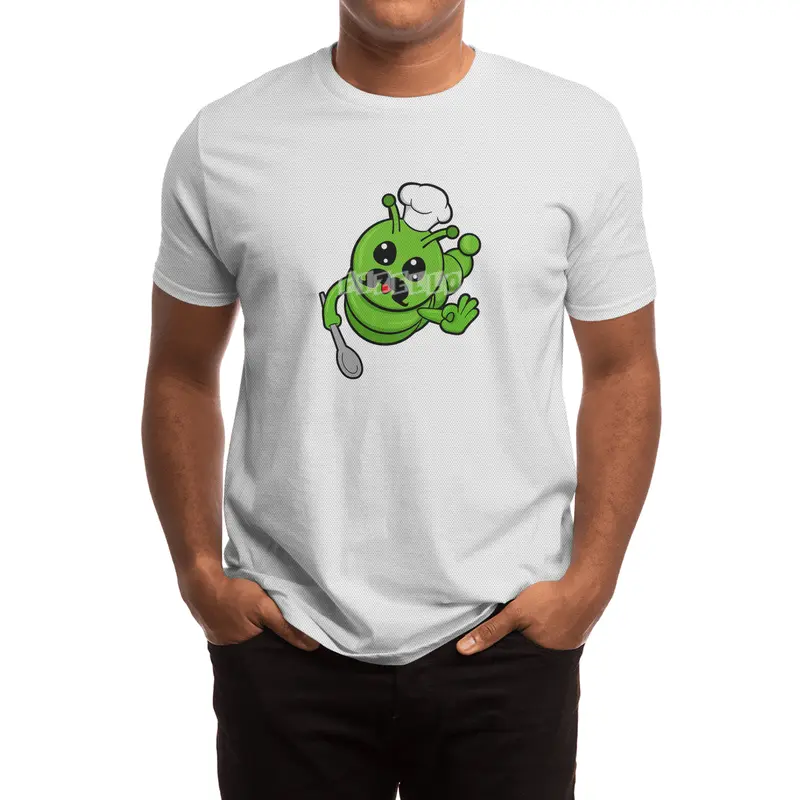 Caterpillar as Cook with Spoon Spor T-Shirt