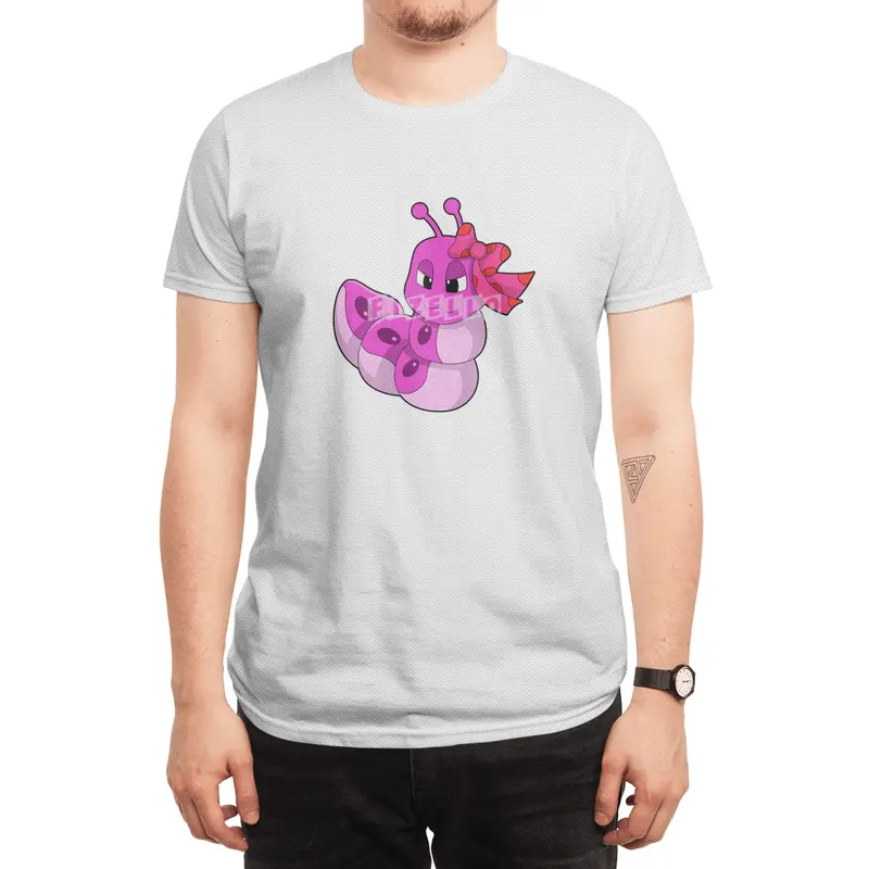 Caterpillar as Girl with Ribbon Spor T-Shirt