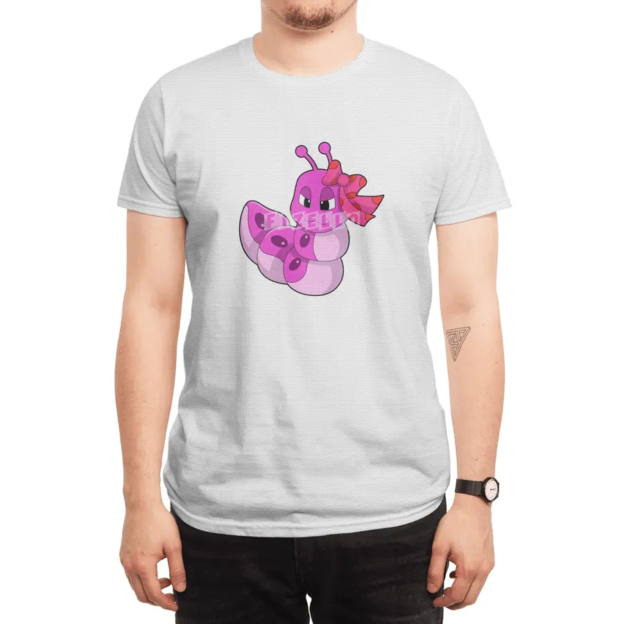 Caterpillar as Girl with Ribbon Spor T-Shirt