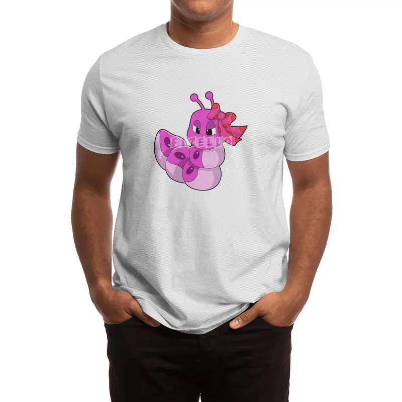 Caterpillar as Girl with Ribbon Spor T-Shirt