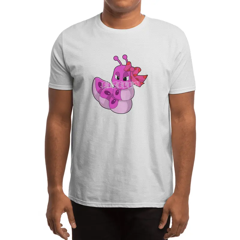 Caterpillar as Girl with Ribbon Spor T-Shirt
