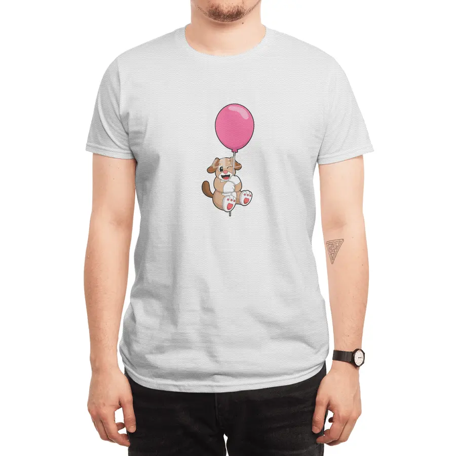 Dog with Balloon Spor T-Shirt