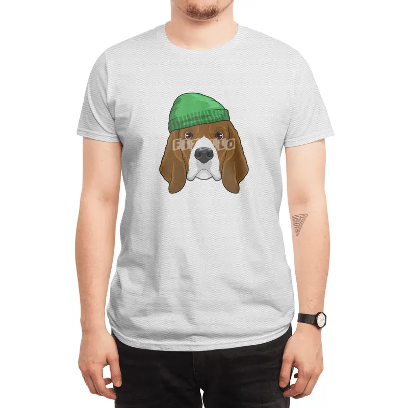 Dog with Beanie Spor T-Shirt
