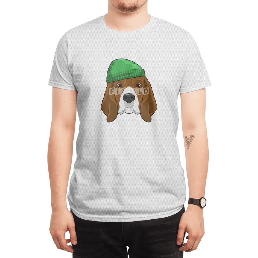 Dog with Beanie Spor T-Shirt