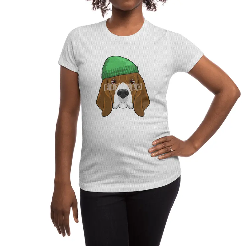 Dog with Beanie Spor T-Shirt