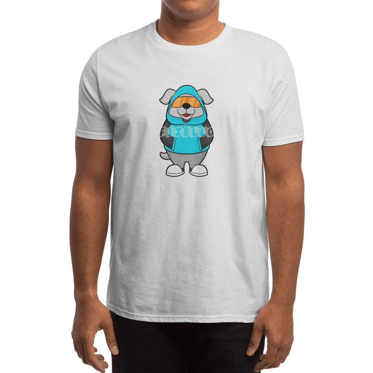 Dog with Sunglasses Spor T-Shirt