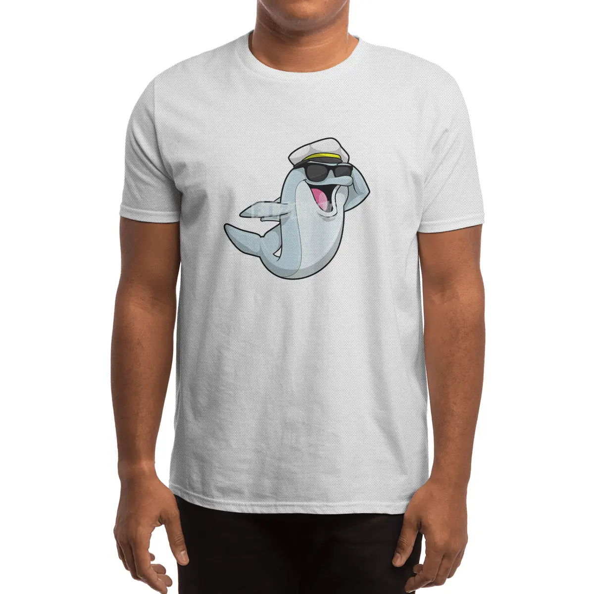 Dolphin as Policeman with Police hat Spor T-Shirt