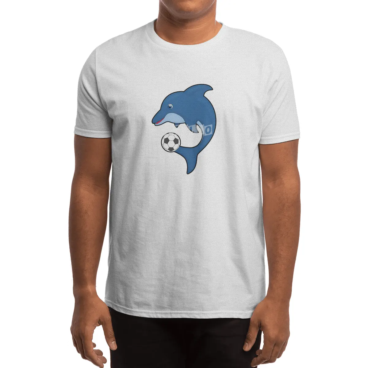 Dolphin as Soccer player with Soccer ball Spor T-Shirt