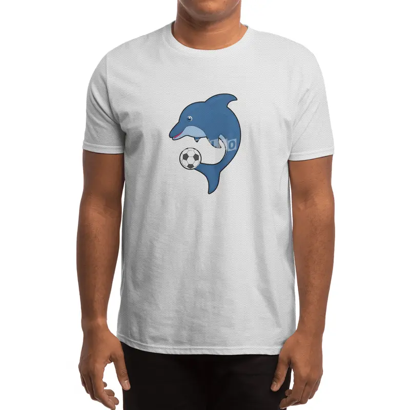 Dolphin as Soccer player with Soccer ball Spor T-Shirt