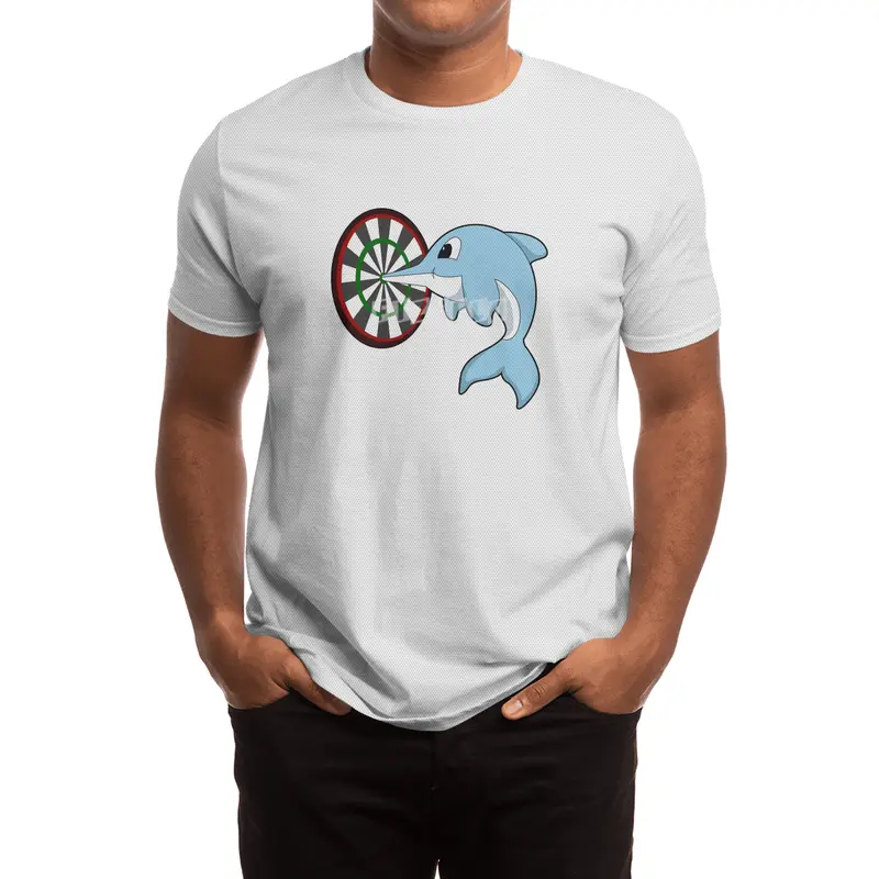 Dolphin at Darts with Dartboard Spor T-Shirt