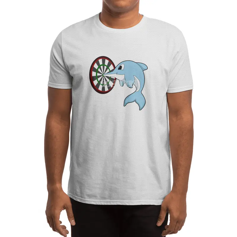 Dolphin at Darts with Dartboard Spor T-Shirt