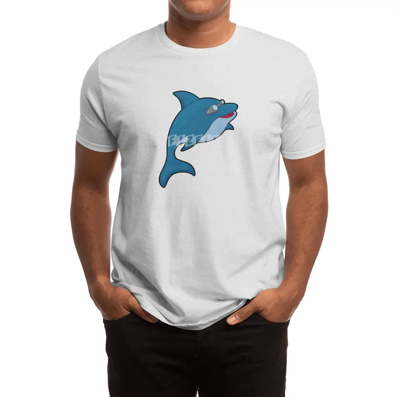 Dolphin at Swimming with Swimming goggles Spor T-Shirt