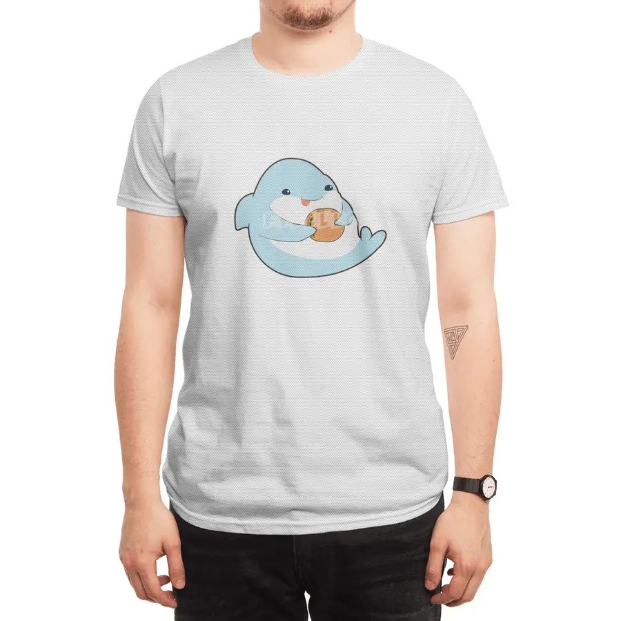 Dolphin with Burger Spor T-Shirt