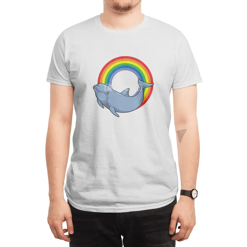Dolphin with Rainbow Spor T-Shirt