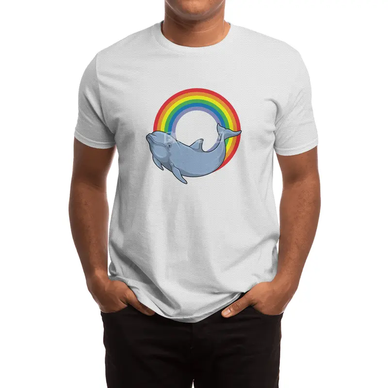 Dolphin with Rainbow Spor T-Shirt