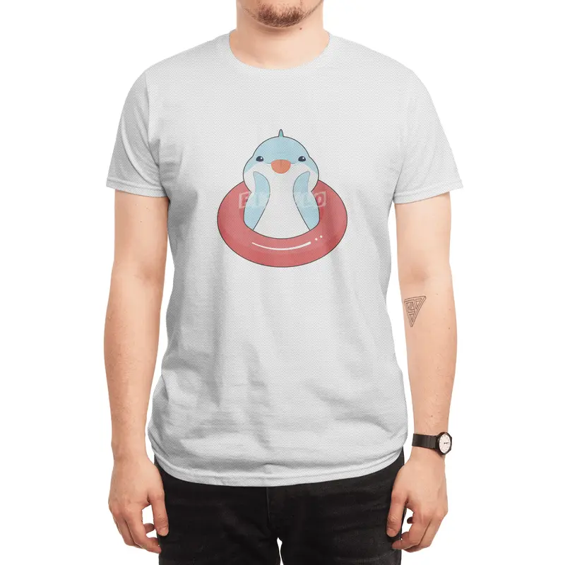 Dolphin with Swim ring Spor T-Shirt