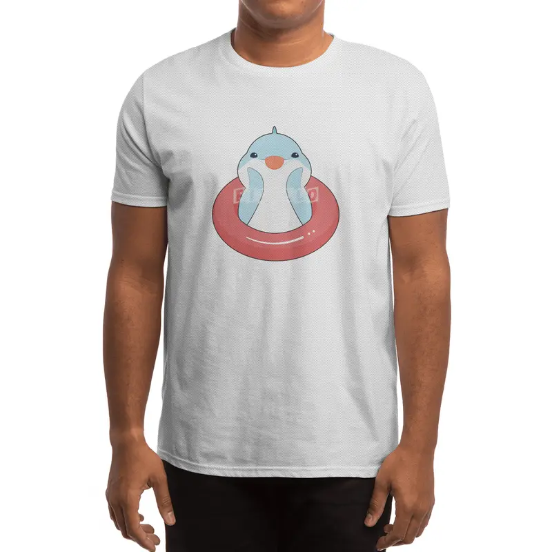 Dolphin with Swim ring Spor T-Shirt