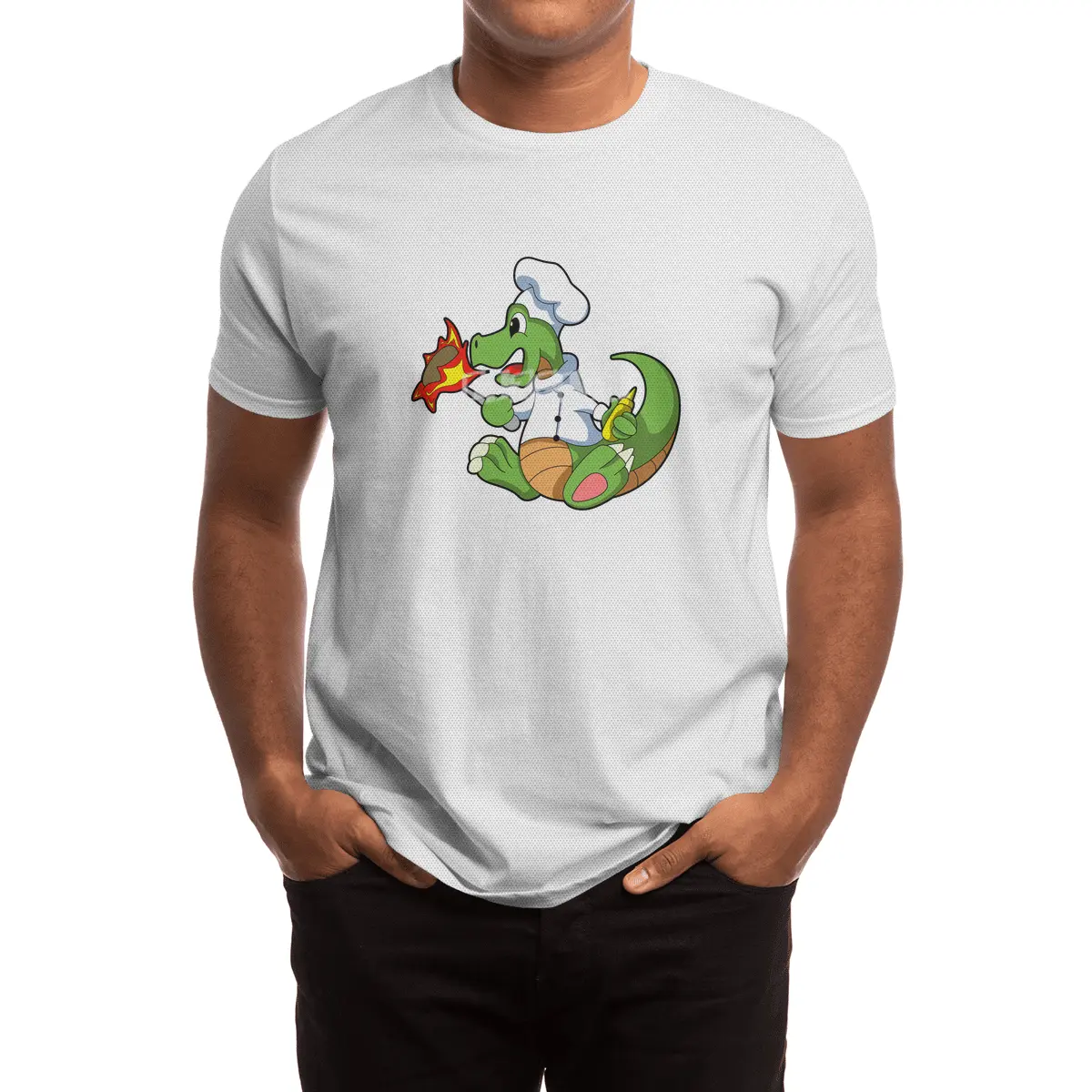 Dragon as Chef with Cooking apron Spor T-Shirt