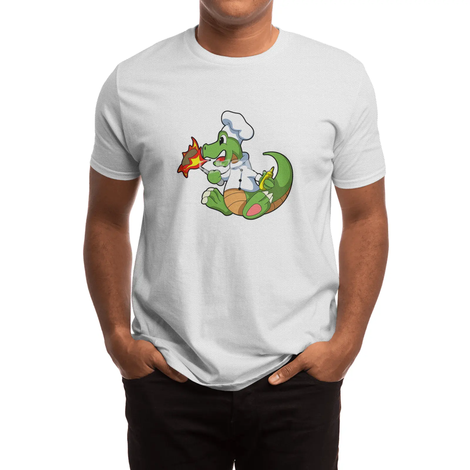 Dragon as Chef  with Cooking apron Spor T-Shirt