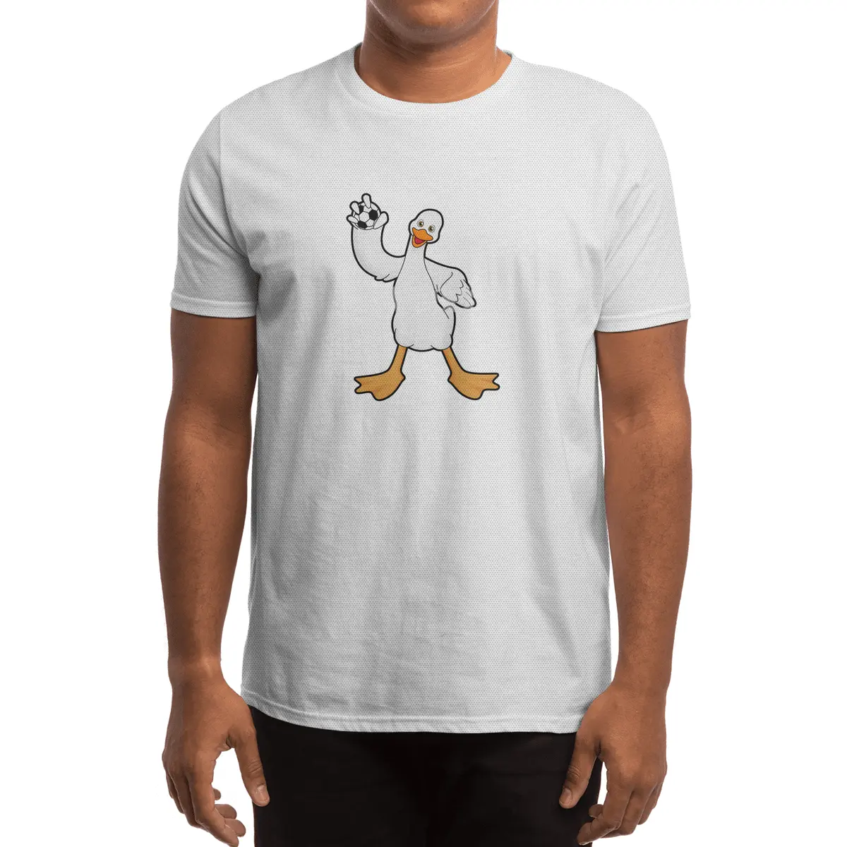 Duck as Handball player with Handball Spor T-Shirt