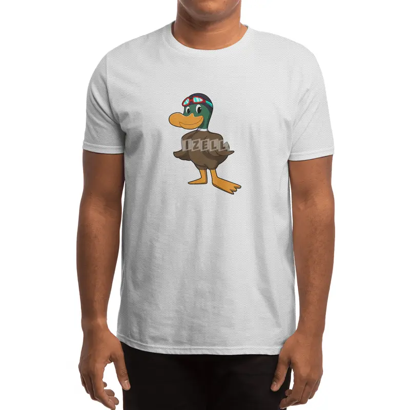 Duck at Swimming with Swimming goggles Spor T-Shirt