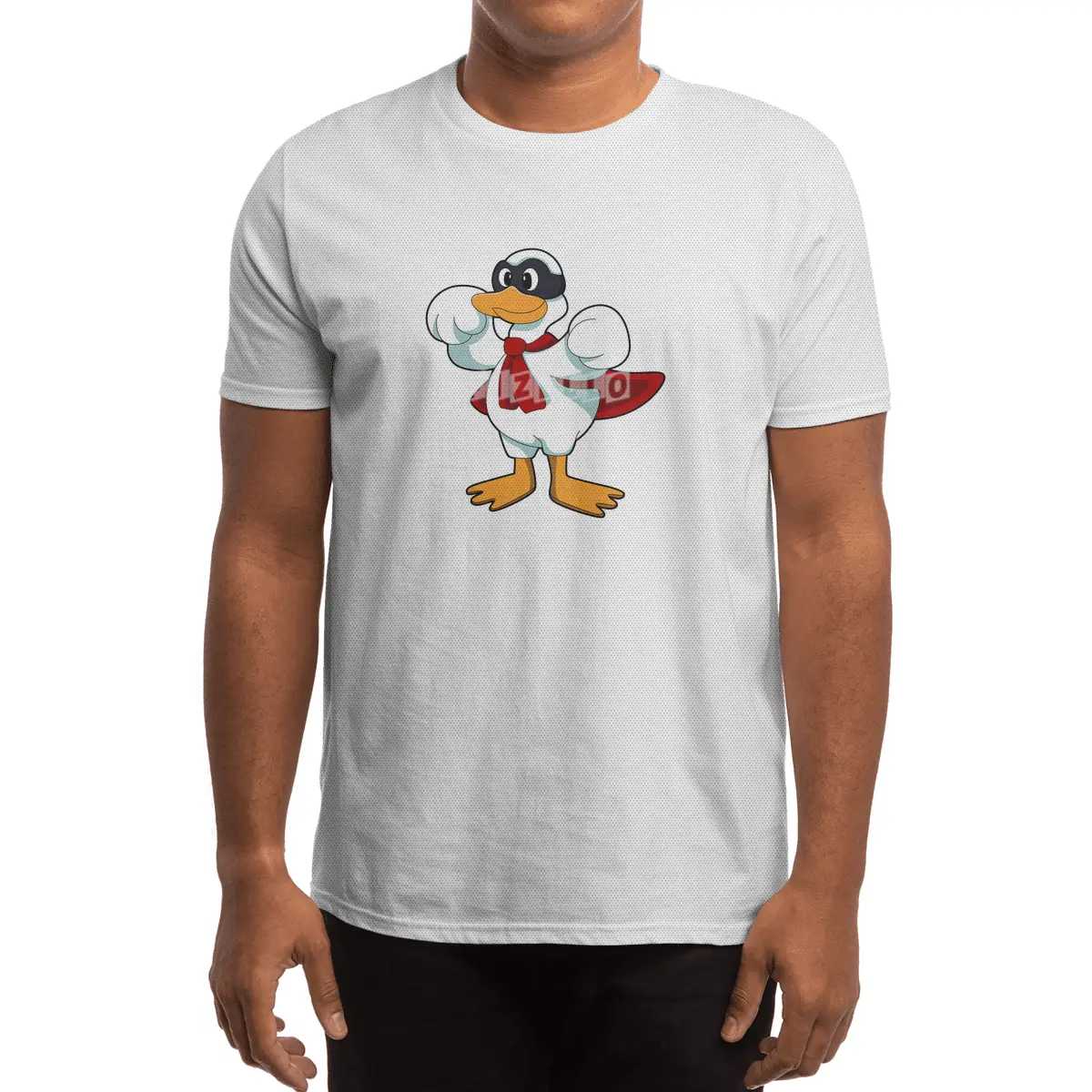 Duck with Cape & Mask Spor T-Shirt