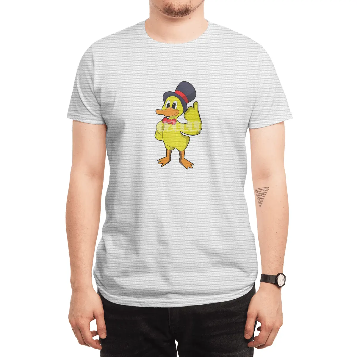 Duck with Hat Spor T-Shirt
