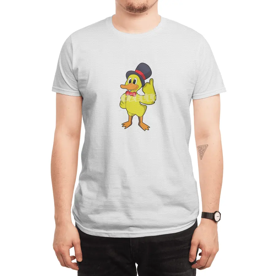Duck with Hat Spor T-Shirt