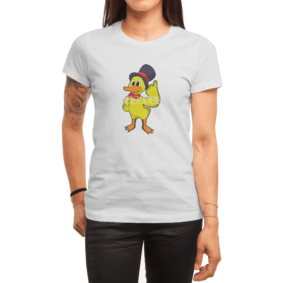 Duck with Hat Spor T-Shirt