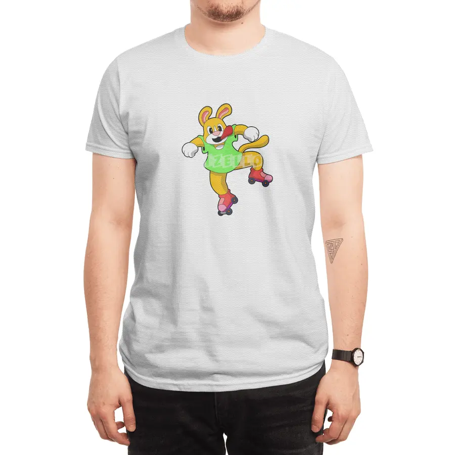 Dog as Inline Skater with Inline Skates Spor T-Shirt