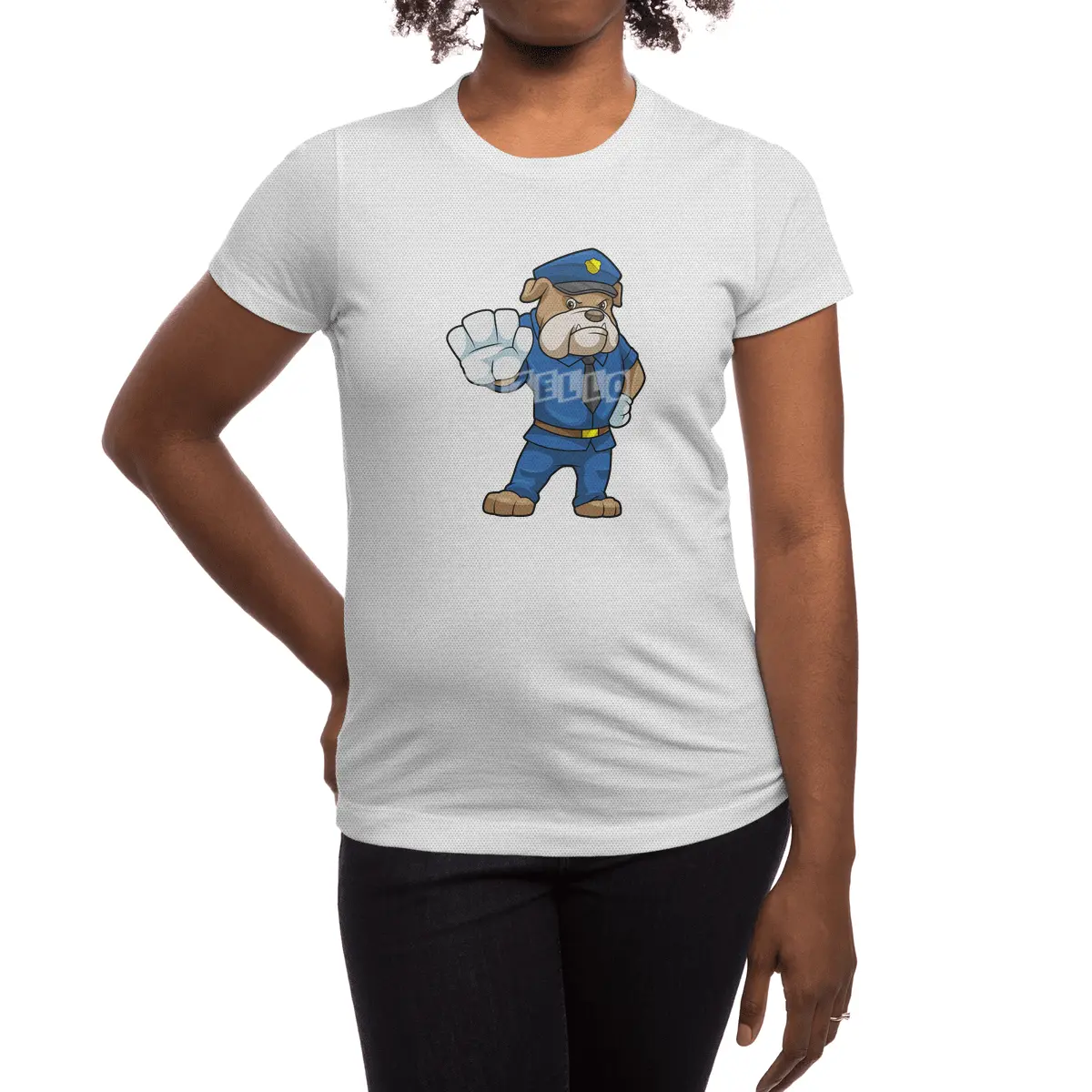 Dog as Police officer with Police uniform Spor T-Shirt