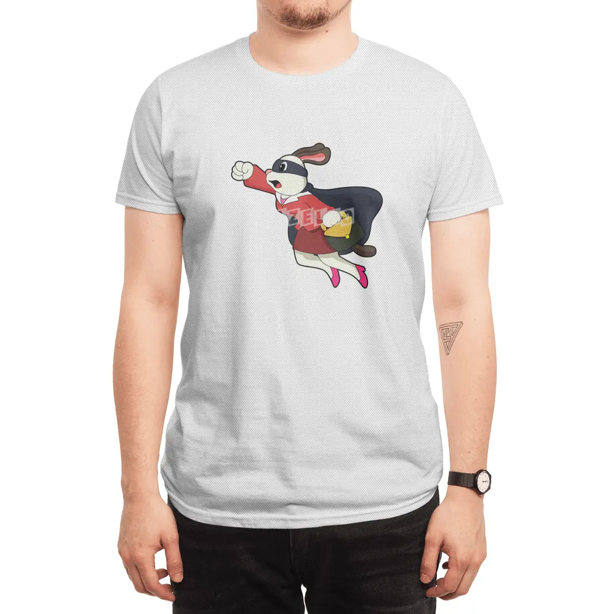 Dog as Secretary Superhero Spor T-Shirt