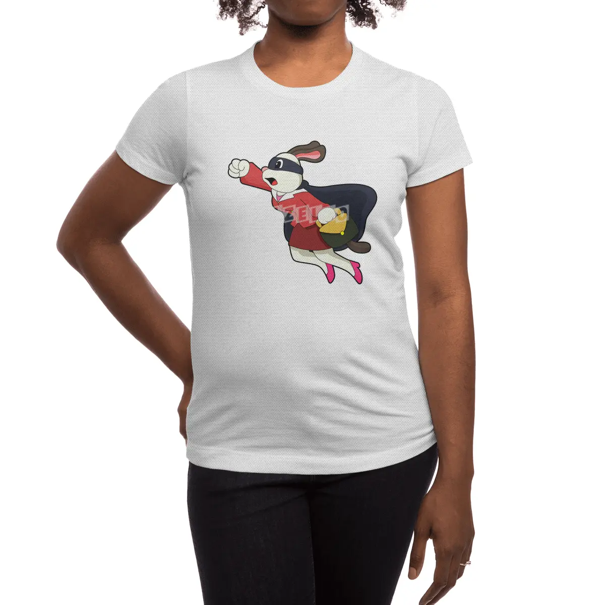 Dog as Secretary Superhero Spor T-Shirt