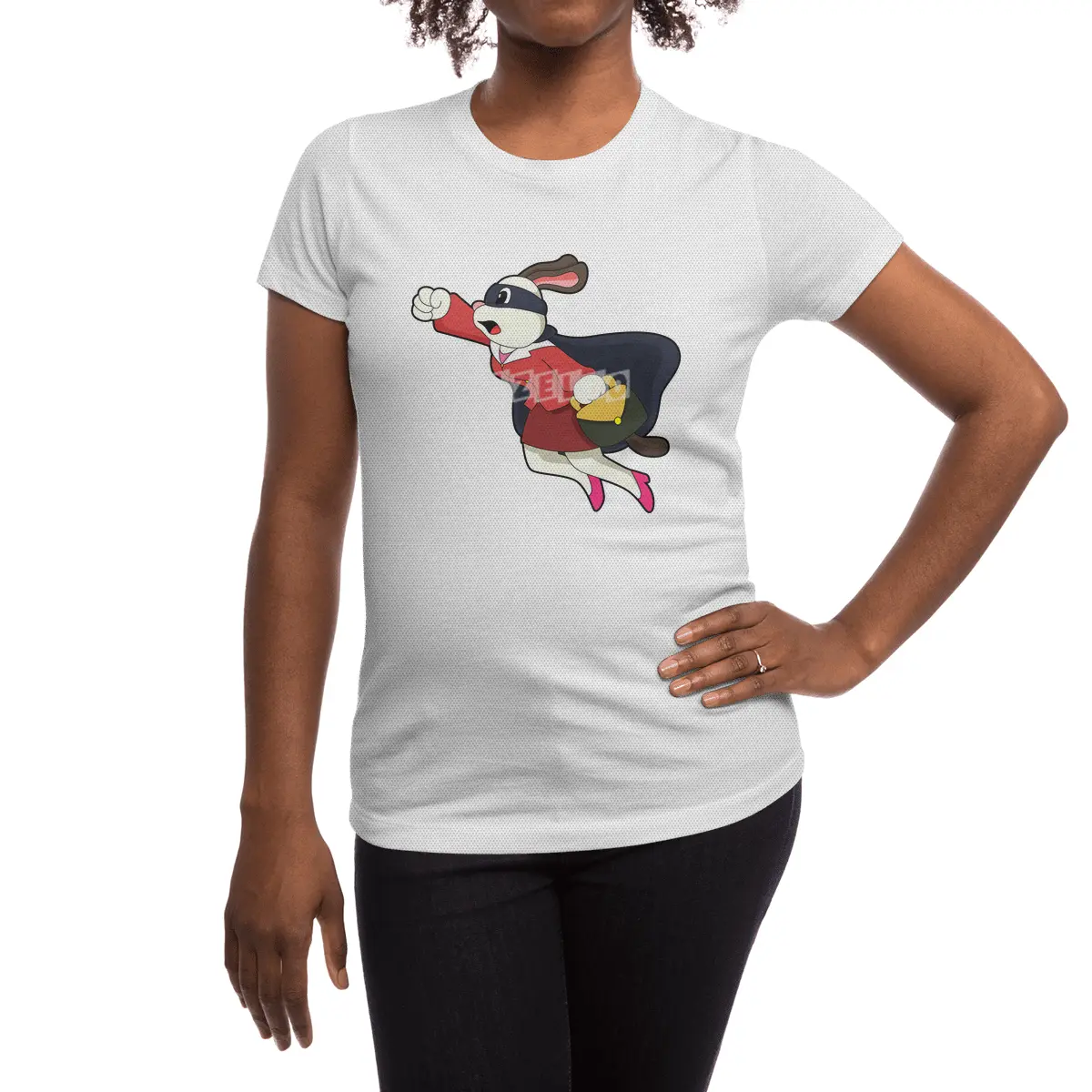 Dog as Secretary Superhero Spor T-Shirt