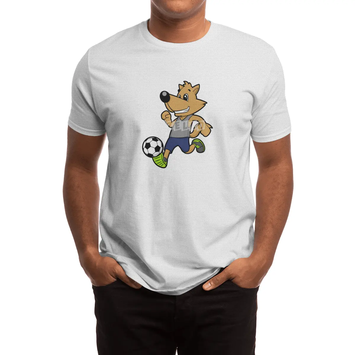 Dog as Soccer player at Soccer Spor T-Shirt
