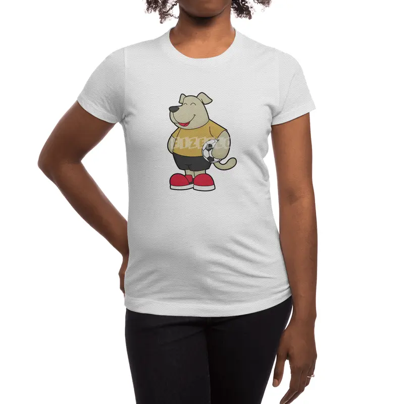 Dog as Soccer player with Soccer ball Spor T-Shirt
