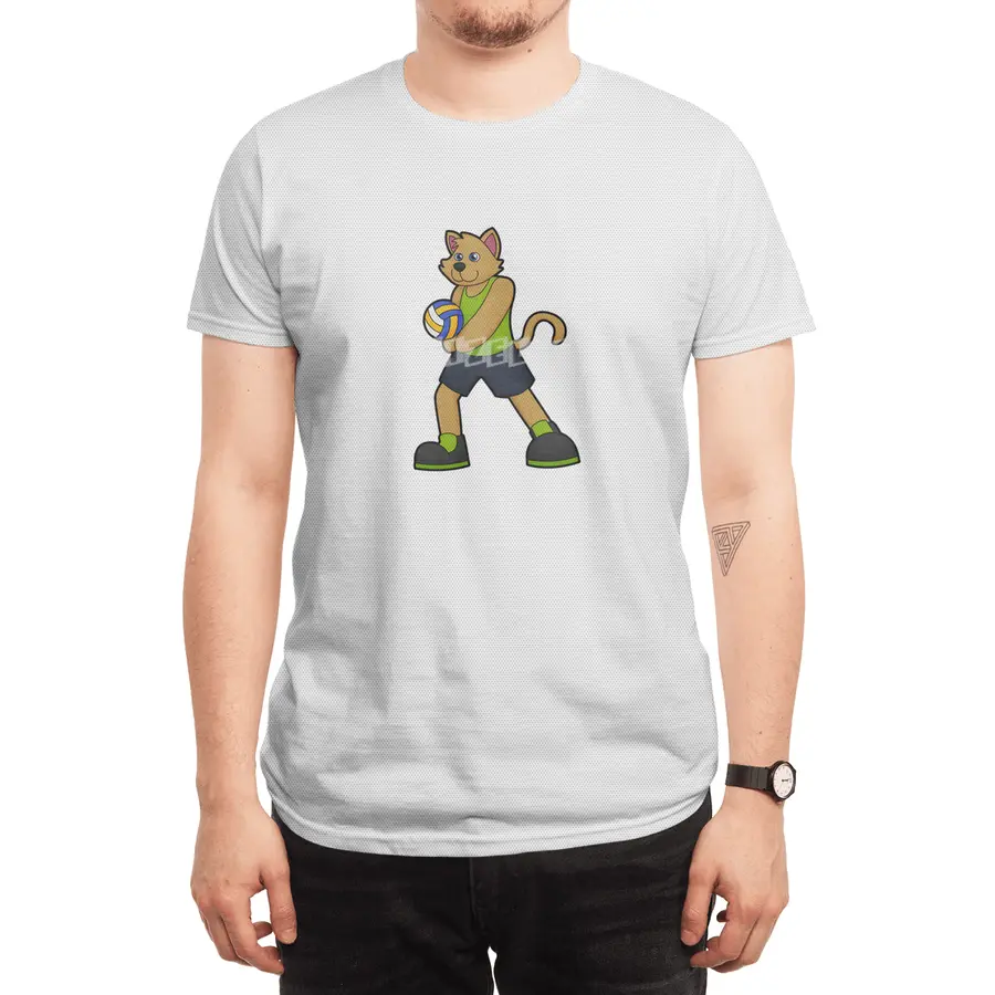 Dog as Volleyball player with Volleyball Spor T-Shirt