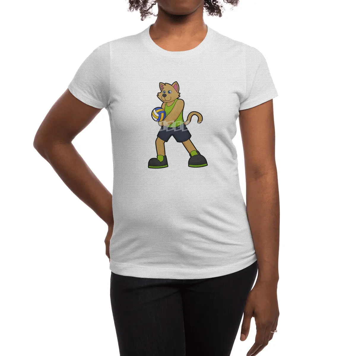 Dog as Volleyball player with Volleyball Spor T-Shirt