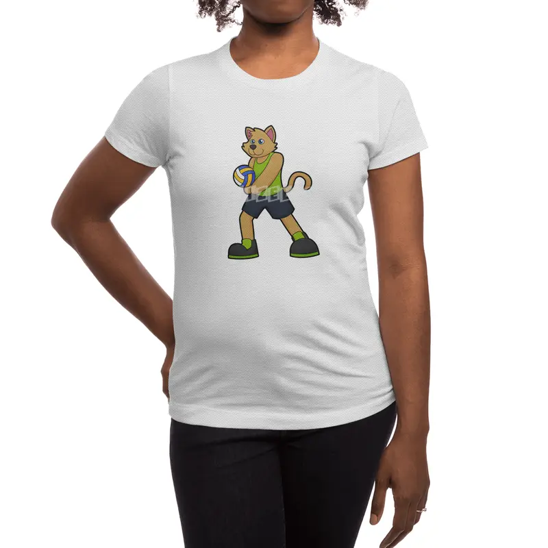 Dog as Volleyball player with Volleyball Spor T-Shirt
